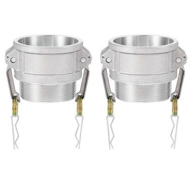2 Stk 3'' Teil B Kupplungsadapter Mit Innengewinde Camlock-Schlauchfitting Silber