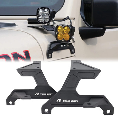 Sheam Dual A Pillar Light Mount - Windshield Led Light Mounting Brackets
