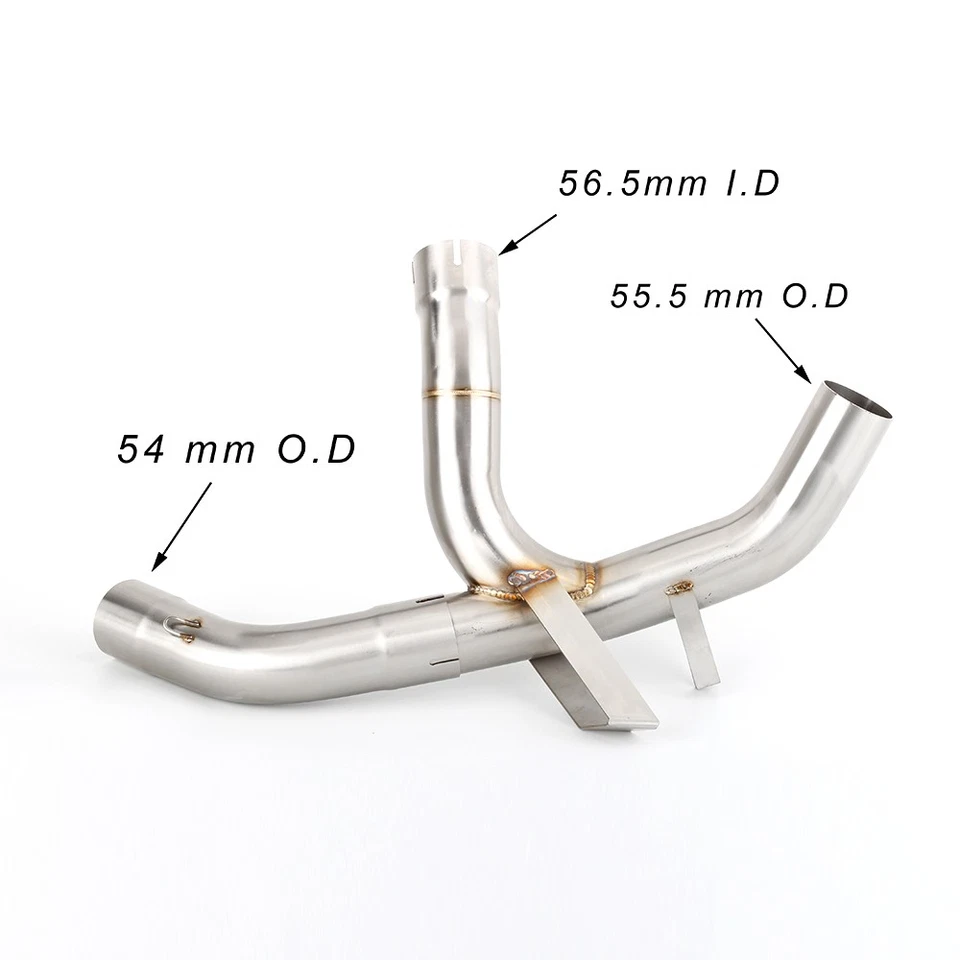 For Ducati Multistrada 1200 Enduro 16-19 MTS1200 Exhaust Slip-On Mid Link Pipe Foto 2 de 4