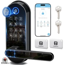 Biometric Digital Lock with Keypad & Voice Command for Effortless Home Security