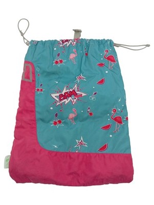 ergobag Turnbeutel Kinder Türkis Pink Flamingos Sportbeutel 35x44cm