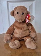 Ty Beanie Baby Bongo the Monkey 8" New MWMT Rare Tan Tail Vintage 1995