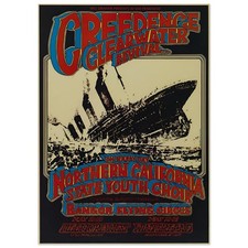 Creedence Clearwater Revival 1969 Concert Poster Vintage Art Unframed 24x36