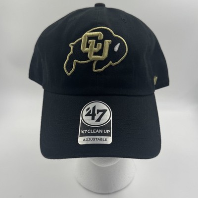 New Colorado Buffaloes '47 Brand Clean Up Hat Cap Black Adjustable OSF NWT CU