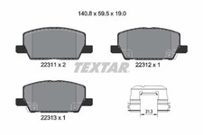 Textar 2231102 Front Brake Pad Set Fits Buick Chevrolet Opel Vauxhall Encore Gx