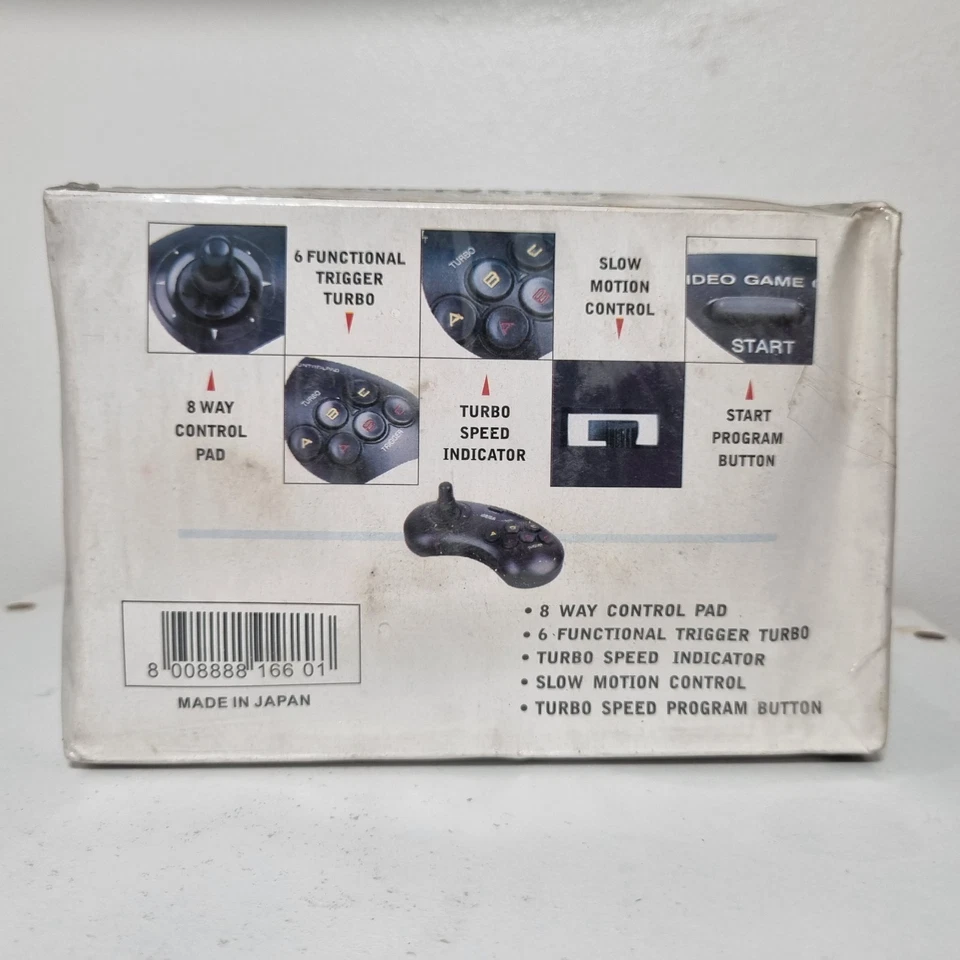 Sega Megadrive Controller 6 Six Button - Professional Pad For M.D. - 9- Rare-NEW - Image 3 of 4