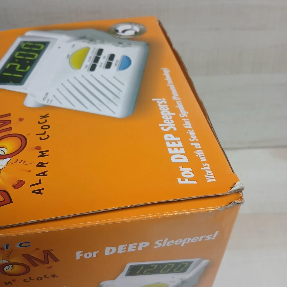 Sonic Alert Sonic Boom For Deep Sleepers Vibrating Alarm Clock NEW Open Box - Image 4 of 4