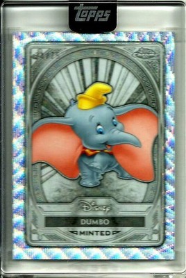 DUMBO 2025 Topps Disney Minted Encased Chrome Parallel SSP  # d 24/75
