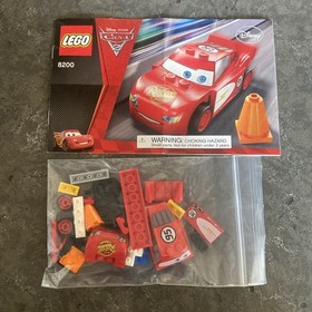 **RARE** LEGO Cars: Radiator Springs Lightning McQueen (8200) Complete + Manual
