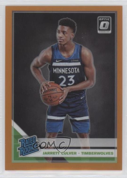 2019 Panini Donruss Optic Rated Rookie Orange Prizm /199 Jarrett Culver #160 w4l