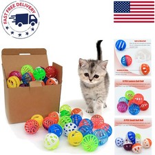 Delightful 24 Pcs Cat Balls - Interactive Jingle Toy Set for All Breeds