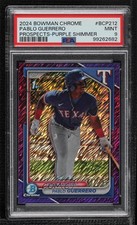 2024 Bowman Chrome Prospects Purple Shimmer Refractor Pablo Guerrero PSA 9 2l4