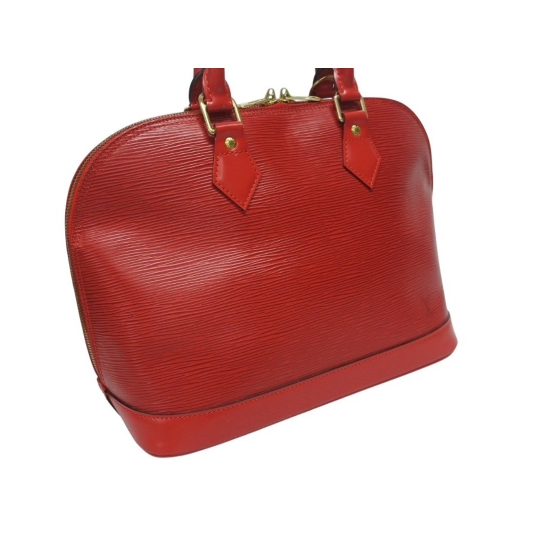 LOUIS VUITTON Alma PM Handbag M5214E Epi Leather Gold Hardware Castilian Red