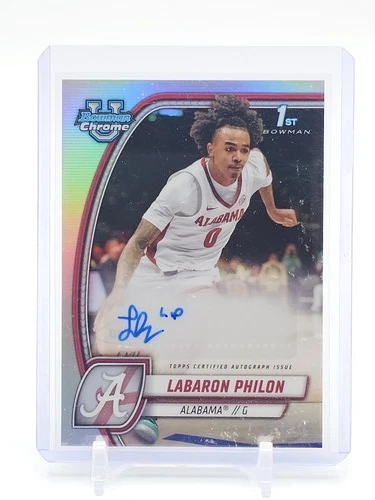 LABARON PHILON 2024-25 BOWMAN CHROME U SILVER AUTO 1ST BOWMAN #49 Q4562