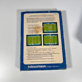 Vintage Lot of 5 Mattel Intellivision Games NFL, Golf, Racing, Space & Skiing