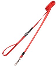 6 FT Reflective Dog Leash for Small Dogs 3/8 Inch Wide Nylon Lead Red