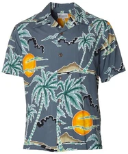 Scenic Rayon Hawaiian Palm Aloha Shirtjozrr_94h_55