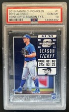 2019 Chronicles Pete Alonso Contenders Optic Season Ticket RC #1 Mets PSA 10