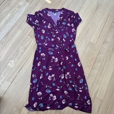Purple Floral Banana Republic Dress