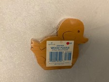 New Hallmark Easter 5 Piece Wood Duck Puzzle Sealed