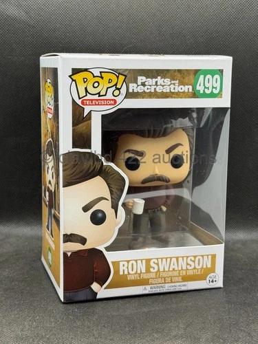 Funko POP!  Parks & Recreation: Ron Swanson w Coffee Mug - 499 Television