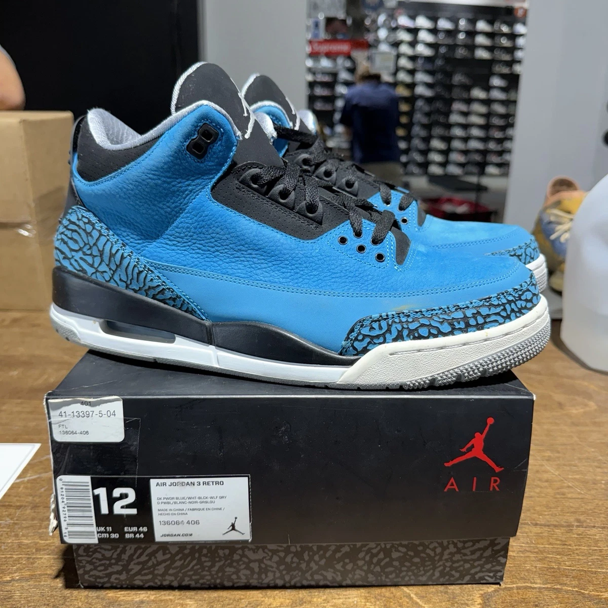 Jordan 3 Retro Powder Blue - огромный выбор по лучшим ценам | eBay