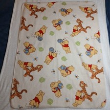 vintage winnie the pooh blanket Honey Pot Tigger Baby Blanket 38 Inch By 28 Inch