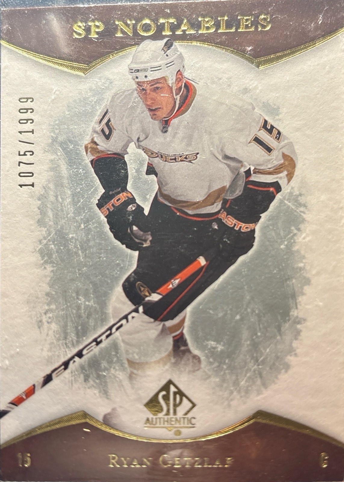 2007-08 SP Authentic #160 Ryan Getzlaf #/1999 SP Notables