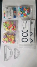 Math Bundle Place Value Disk/DicimalDisk/Place Value Cards/4in  6in Protractors