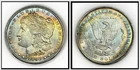 1896 P $1 Morgan Silver Dollar Choice BU UNC Uncirculated Monster Rainbow Toning