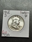 1958 D Franklin Silver Half Dollar Gem BU Uncirculated MS++ US 50c Coin (18291)