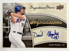 2009 Upper Deck Signature Stars - Impressions Autographs Daniel Murphy #IMP-MU