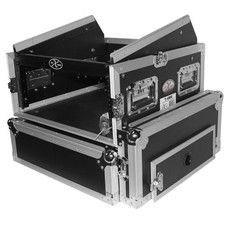 ProX T-4MRSS Flight Case for 4U Rack x 10U Top Mixer DJ Combo