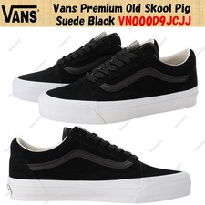 Vans Premium Old Skool Pig Suede Black VN000D9JCJJ Men's Size