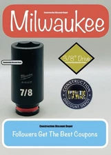 Milwaukee 49-66-6127 SHOCKWAVE Impact Duty 3/8" Drive 7/8" Deep 6 Point Socket