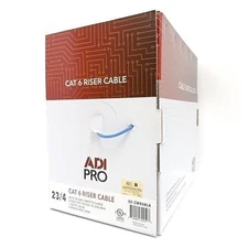 ADI PRO Cat 6 Network Cable, 1000ft Riser CMR/FT4 Express Certified -UL