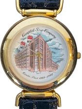 Campbells Soup Vintage RARE Watch Leather Camden Plant Warhol Missing Back