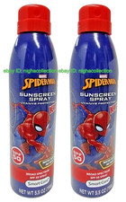  Lot 2  Smart Care Spiderman Sunscreen Spray SPF 50 Broad Spectrum 5.5 oz Each