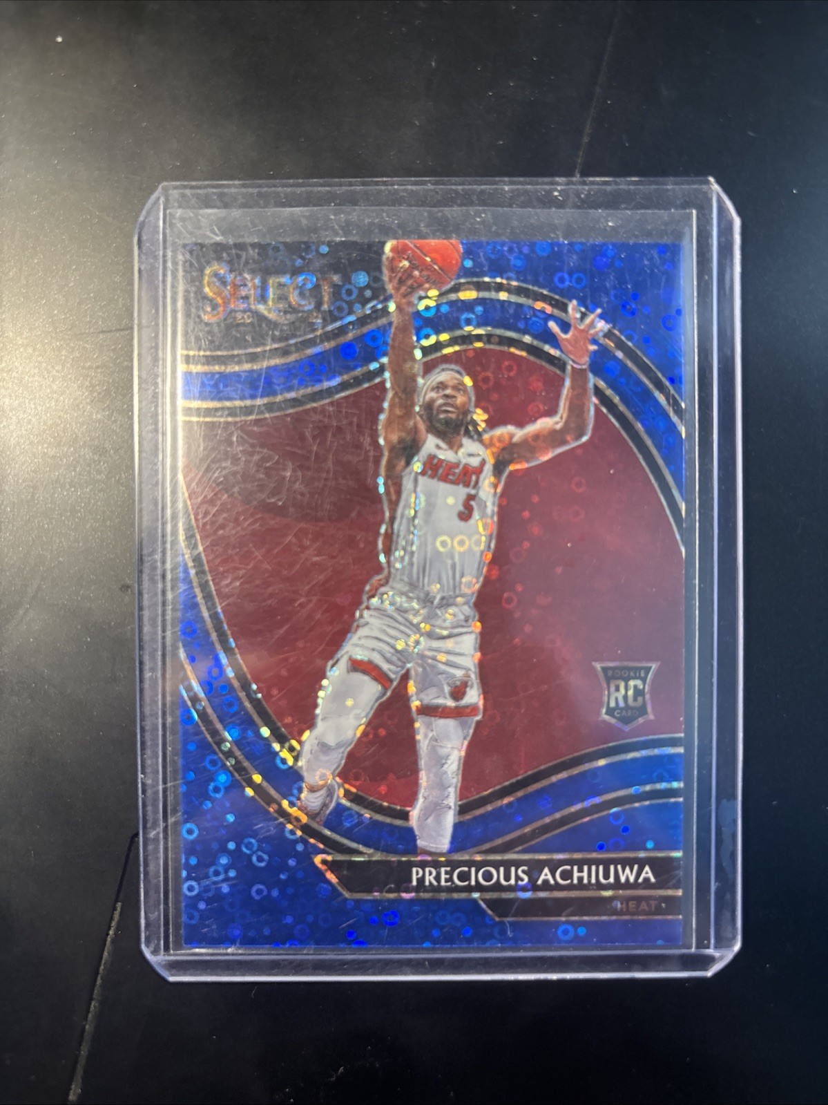 Precious Achiuwa /25 RC 2020/21 Panini Select Courtside BLUE DISCO #281 Rookie🔥