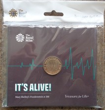 2018 Royal Mint £2 Coin Pack Frankenstein