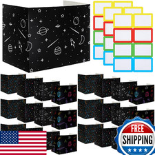 Crtiin 24 Pcs Privacy Folders for Students: Desk Dividers for School  Testing
