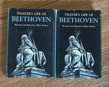 Thayer’s Life Of Beethoven Books Volume I and II Hardcover Elliot Forbes