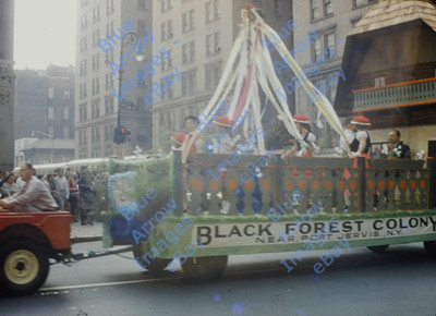 1960 35mm Slide Black Forest Colony Parade Float New York City #14254