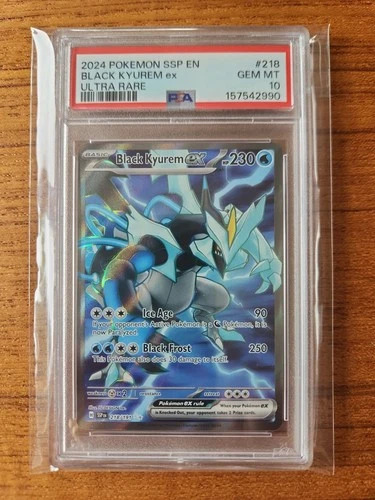 Black Kyurem ex 218/191 Sv08: Surging Sparks Holo PSA 10