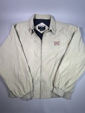 Geico Sales Jacket Port Authority On Tour 2001 Khaki Size L Navy Lining Vintage
