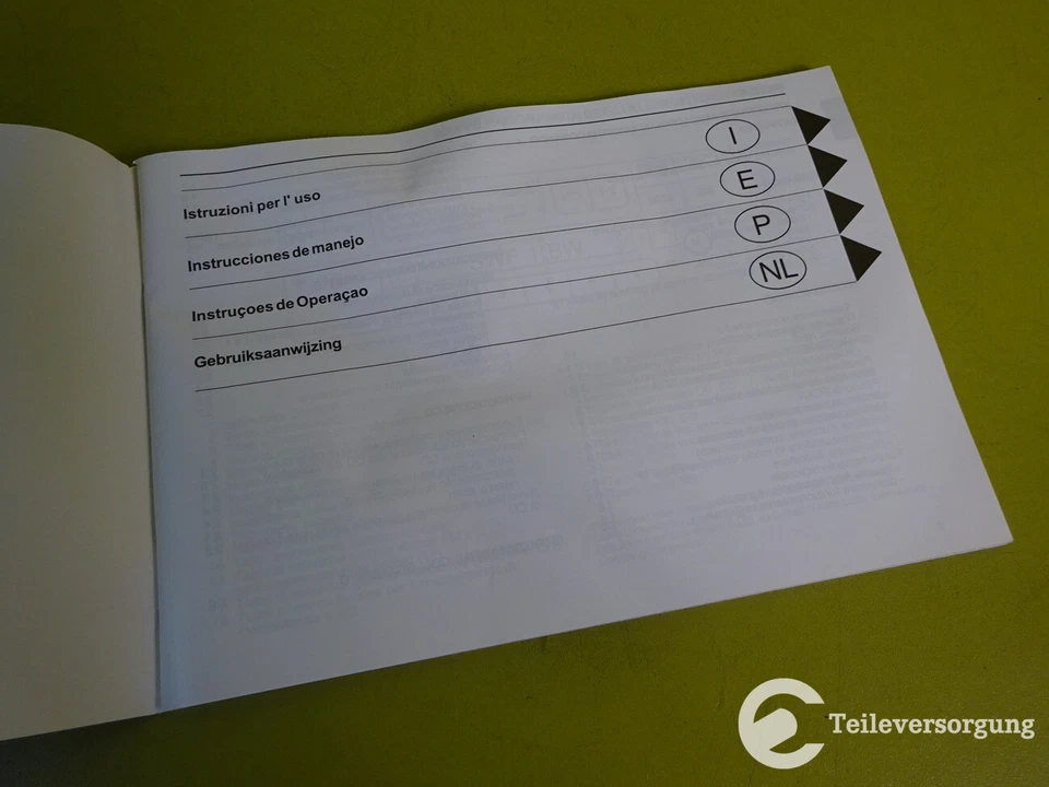 Bedienungsanleitung, Radio MB Special, W124 W140 W202 W210, "IT/ES/PT/NL", NEU - Bild 4 von 4