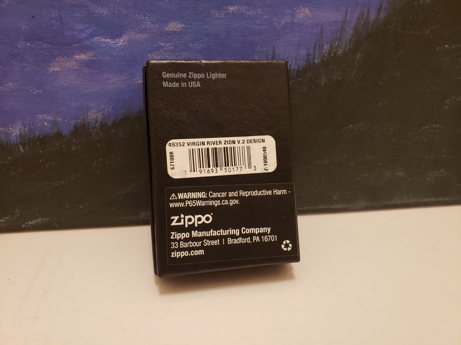 Sealed Zippo 49352 Virgin River Zion V.2 Premium Design