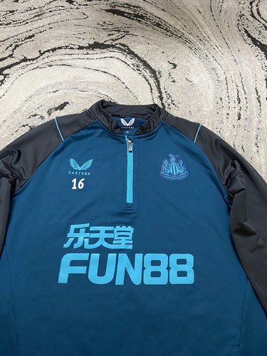 Newcastle United FC Match Worn Player Issue #16 1/4-Reißverschluss Trainingstop Größe Medium - Bild 2 von 13