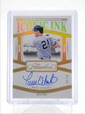 PAUL O'NEILL 2024 FLAWLESS ICONIC INK AUTOGRAPH GOLD AUTO #03/10
