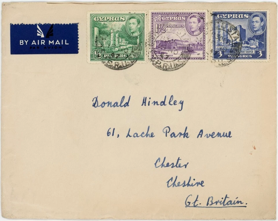 CYPRUS 1947 LONG LETTER JOHN DEMOU - Image 2 of 4